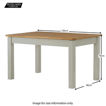 Load image into Gallery viewer, Padstow Grey 120cm Fixed Top Table
