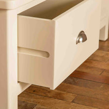 Load image into Gallery viewer, Padstow Cream Triple Wardrobe With Mirror
