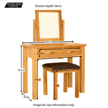Load image into Gallery viewer, Newlyn Oak Dressing Table Set
