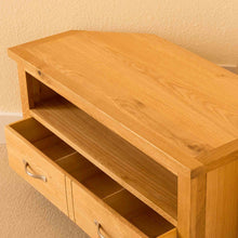 Load image into Gallery viewer, Newlyn Oak Corner TV Stand
