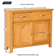 Load image into Gallery viewer, Newlyn Oak Small Sideboard
