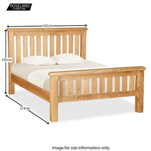 Load image into Gallery viewer, Zelah Oak 5' Slatted Bed
