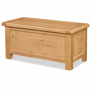 Zelah Oak Blanket Box