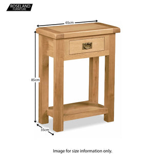 Zelah Oak Telephone Table
