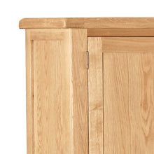 Load image into Gallery viewer, Zelah Oak Large Triple Wardrobe with Drawers
