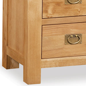Zelah Oak 2 over 3 Drawer Chest