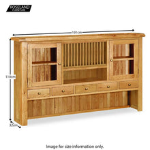 Load image into Gallery viewer, Zelah Oak Extra Large Hutch
