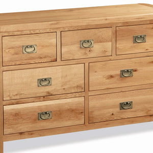 Zelah Oak 3 over 4 Chest of Drawers