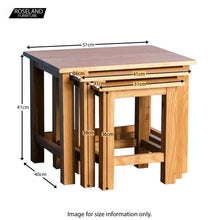 Load image into Gallery viewer, Surrey Oak Nest of Tables
