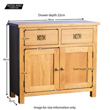 Load image into Gallery viewer, Surrey Oak Small Sideboard
