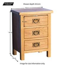 Load image into Gallery viewer, Surrey Oak Bedside Table
