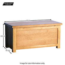 Load image into Gallery viewer, Surrey Oak Blanket Box

