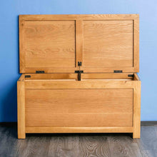 Load image into Gallery viewer, Surrey Oak Blanket Box

