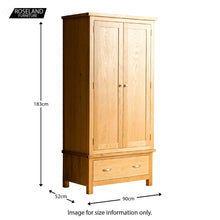 Load image into Gallery viewer, London Oak Bedroom Set - 2 over 3 Drawer Chest
