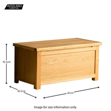 Load image into Gallery viewer, London Oak Blanket Box
