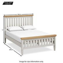 Load image into Gallery viewer, Normandy Grey 4'6" Double Bed
