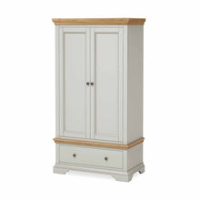 Load image into Gallery viewer, Normandy Grey Double Wardrobe with Drawer
