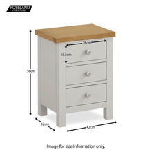 Load image into Gallery viewer, Farrow Grey Bedroom Set - 2/3 Drawer Chest
