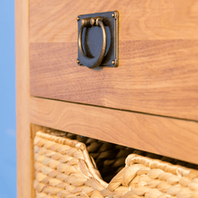 Load image into Gallery viewer, Surrey Oak Telephone Table with Baskets
