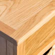 Load image into Gallery viewer, Surrey Oak 110cm TV Stand with Baskets
