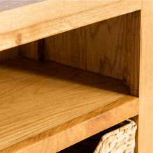 Load image into Gallery viewer, Surrey Oak 110cm TV Stand with Baskets
