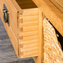 Load image into Gallery viewer, Surrey Oak 110cm TV Stand with Baskets
