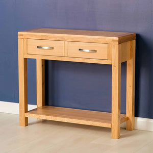 Abbey Light Oak Console Table