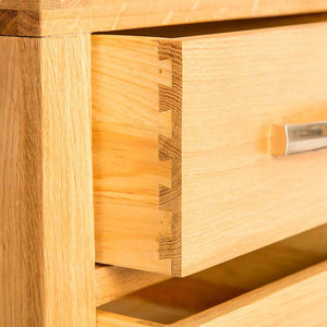 Abbey Light Oak Bedside Table