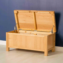 Load image into Gallery viewer, Abbey Light Oak Blanket Box
