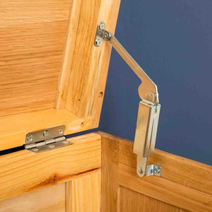 Abbey Light Oak Blanket Box