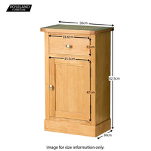 Load image into Gallery viewer, Hampshire Oak Telephone Cupboard | Side Table
