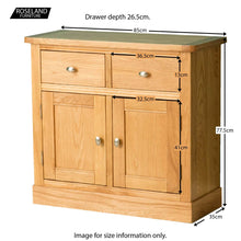 Load image into Gallery viewer, Hampshire Oak Mini Sideboard
