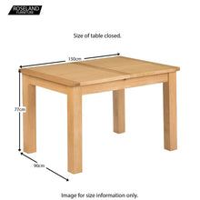 Load image into Gallery viewer, Hampshire Oak Small Extending Table
