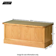 Load image into Gallery viewer, Hampshire Oak Blanket Box
