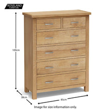 Load image into Gallery viewer, London Oak 2 over 4 Drawer Chest
