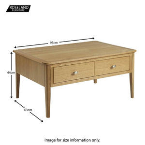 Alba Oak Coffee Table