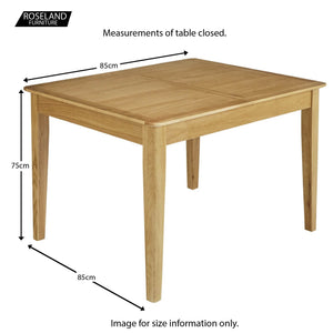 Alba Oak Flip Top Dining Table