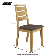 Load image into Gallery viewer, Alba Oak Ladder Back Dining Chair
