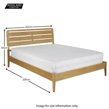 Load image into Gallery viewer, Alba Oak 5&#39; King Size Bed Frame
