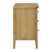 Load image into Gallery viewer, Alba Oak 3 Drawer Bedside Table
