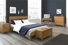 Load image into Gallery viewer, Alba Oak 3 Drawer Bedside Table
