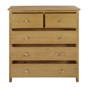 Alba Oak 2 Over 3 Drawer Chest