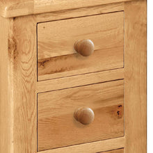 Load image into Gallery viewer, Sidmouth Oak 3 Drawer Bedside Table
