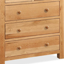 Load image into Gallery viewer, Sidmouth Oak 2 over 3 Drawer Chest
