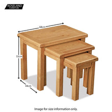 Load image into Gallery viewer, Sidmouth Oak Nest Of Tables
