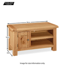 Load image into Gallery viewer, Sidmouth Oak 90cm TV Unit
