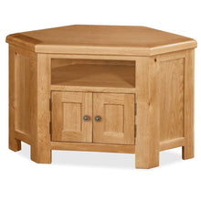 Load image into Gallery viewer, Sidmouth Oak Corner TV Stand
