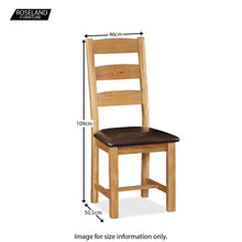 Load image into Gallery viewer, Sidmouth Oak Slatted Back Chair
