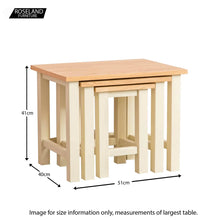 Load image into Gallery viewer, Farrow Cream Nest of Tables
