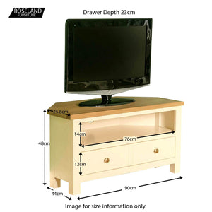Farrow Cream Corner TV Stand